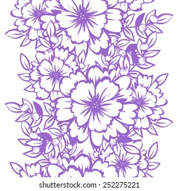 Abstract Elegance Seamless pattern with floral background