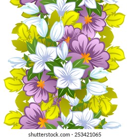 Abstract Elegance Seamless pattern with floral background