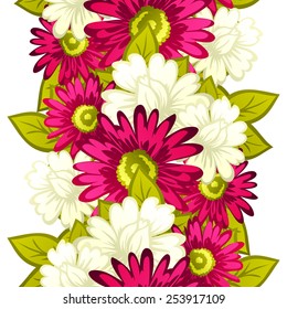 Abstract Elegance Seamless pattern with floral background