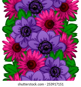 Abstract Elegance Seamless pattern with floral background