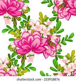 Abstract Elegance Seamless pattern with floral background