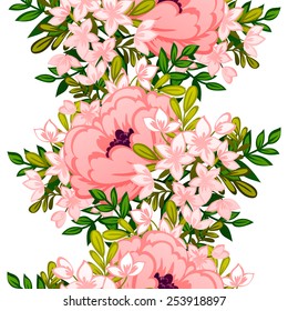 Abstract Elegance Seamless pattern with floral background