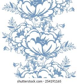 Abstract Elegance Seamless pattern with floral background
