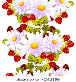 Abstract Elegance Seamless pattern with floral background