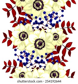 Abstract Elegance Seamless pattern with floral background