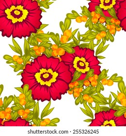 Abstract Elegance Seamless pattern with floral background