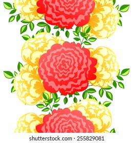 Abstract Elegance Seamless pattern with floral background