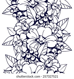 Abstract Elegance Seamless pattern with floral background