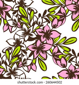 Abstract Elegance Seamless pattern with floral background