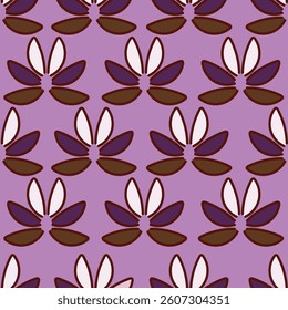 Abstract elegance seamless pattern with floral background