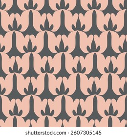 Abstract elegance seamless pattern with floral background