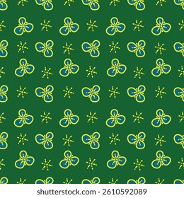 Abstract elegance seamless pattern with floral background