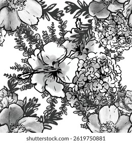 Patrón inconsútil de la elegancia Abstractas con el fondo floral