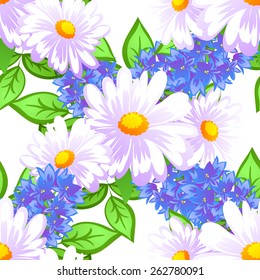 Abstract Elegance Seamless pattern with floral background
