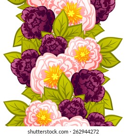 Abstract Elegance Seamless pattern with floral background