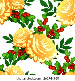 Abstract Elegance Seamless pattern with floral background