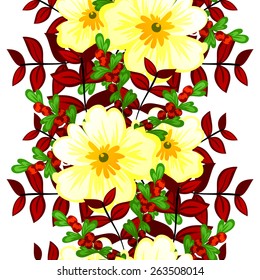 Abstract Elegance Seamless pattern with floral background