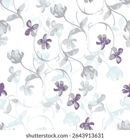 Abstract elegance seamless pattern with floral background with leaf's