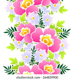 Abstract Elegance Seamless pattern with floral background