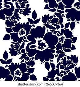 Abstract Elegance Seamless pattern with floral background