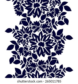 Abstract Elegance Seamless pattern with floral background