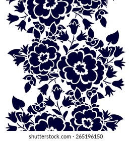 Abstract Elegance Seamless pattern with floral background