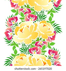 Abstract Elegance Seamless pattern with floral background