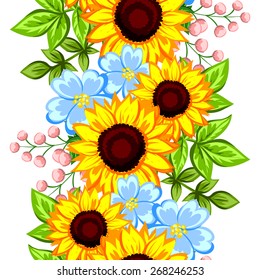 Abstract Elegance Seamless pattern with floral background