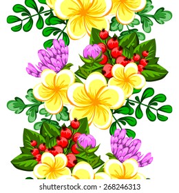 Abstract Elegance Seamless pattern with floral background