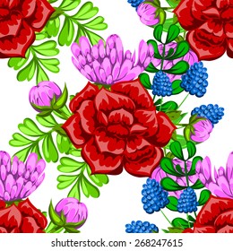 Abstract Elegance Seamless pattern with floral background Abstract Elegance Seamless pattern with floral background