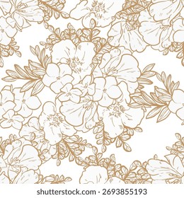 Patrón inconsútil de la elegancia Abstractas con el fondo floral