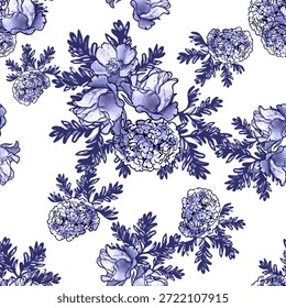 Patrón inconsútil de la elegancia Abstractas con el fondo floral