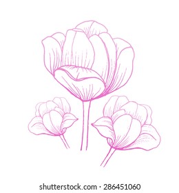 Abstract Elegance Seamless pattern with floral background