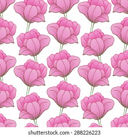 Abstract Elegance Seamless pattern with floral background