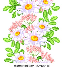 Abstract Elegance Seamless pattern with floral background