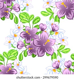 Abstract Elegance Seamless pattern with floral background