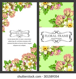 Abstract Elegance Seamless pattern with floral background