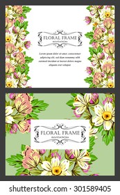 Abstract Elegance Seamless pattern with floral background