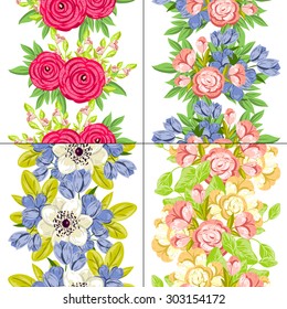 Abstract Elegance Seamless pattern with floral background