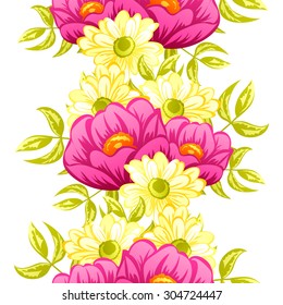 Abstract Elegance Seamless pattern with floral background