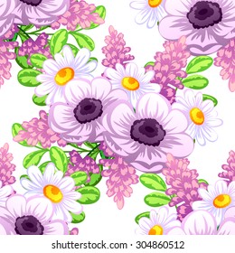 Abstract Elegance Seamless pattern with floral background