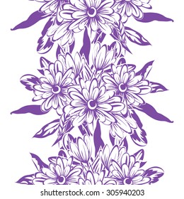 Abstract Elegance Seamless pattern with floral background
