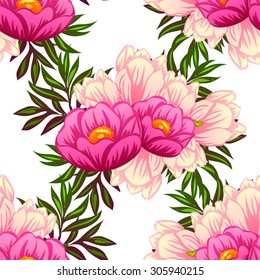 Abstract Elegance Seamless pattern with floral background