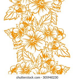 Abstract Elegance Seamless pattern with floral background