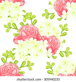 Abstract Elegance Seamless pattern with floral background
