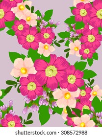 Abstract elegance seamless pattern with floral background