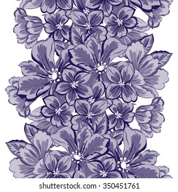 Abstract elegance seamless pattern with floral background