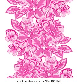 Abstract elegance seamless pattern with floral background