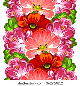 Abstract elegance seamless pattern with floral background