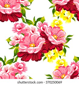 Abstract elegance seamless pattern with floral background Abstract elegance seamless pattern with floral background